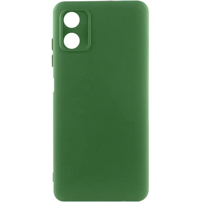 Чехол TPU GETMAN Liquid Silk Full Camera для Motorola Moto G04 / E14, Зеленый / Dark green, TPU, купить оптом с доставкой