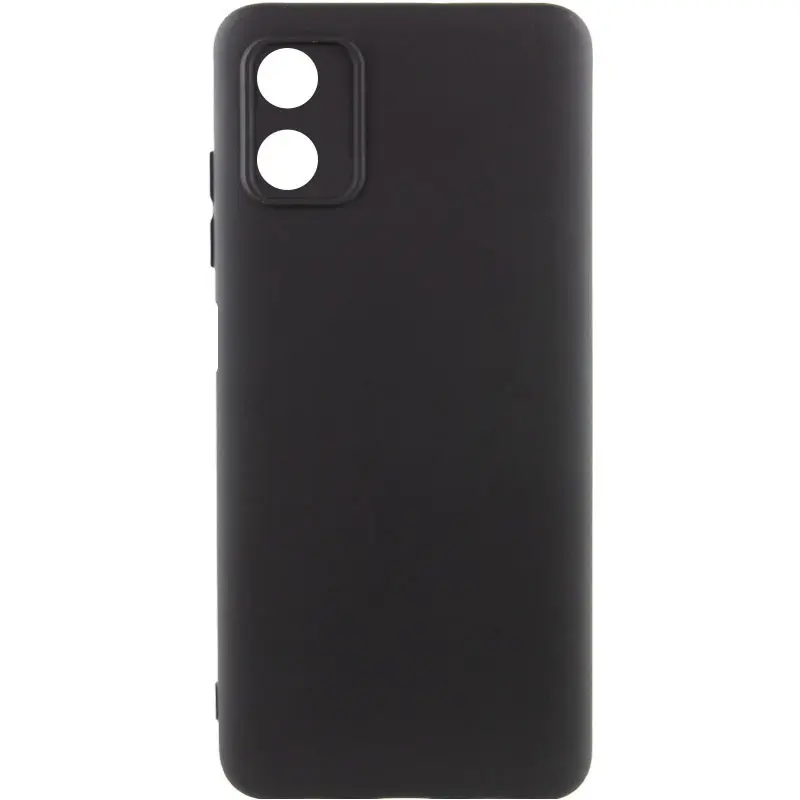 Чехол TPU GETMAN Liquid Silk Full Camera для Motorola Moto G04 / E14, Черный / Black, TPU, купить оптом с доставкой