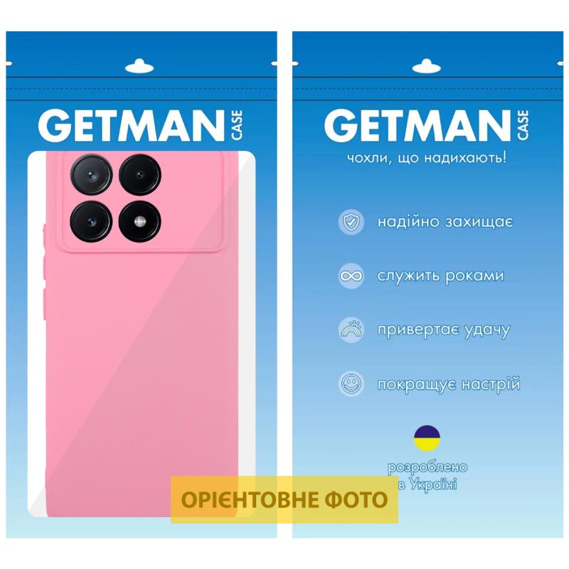 Чехол GETMAN Liquid Silk Full Camera для Xiaomi Poco X6 | TPU + Микрофибра на картинке №6