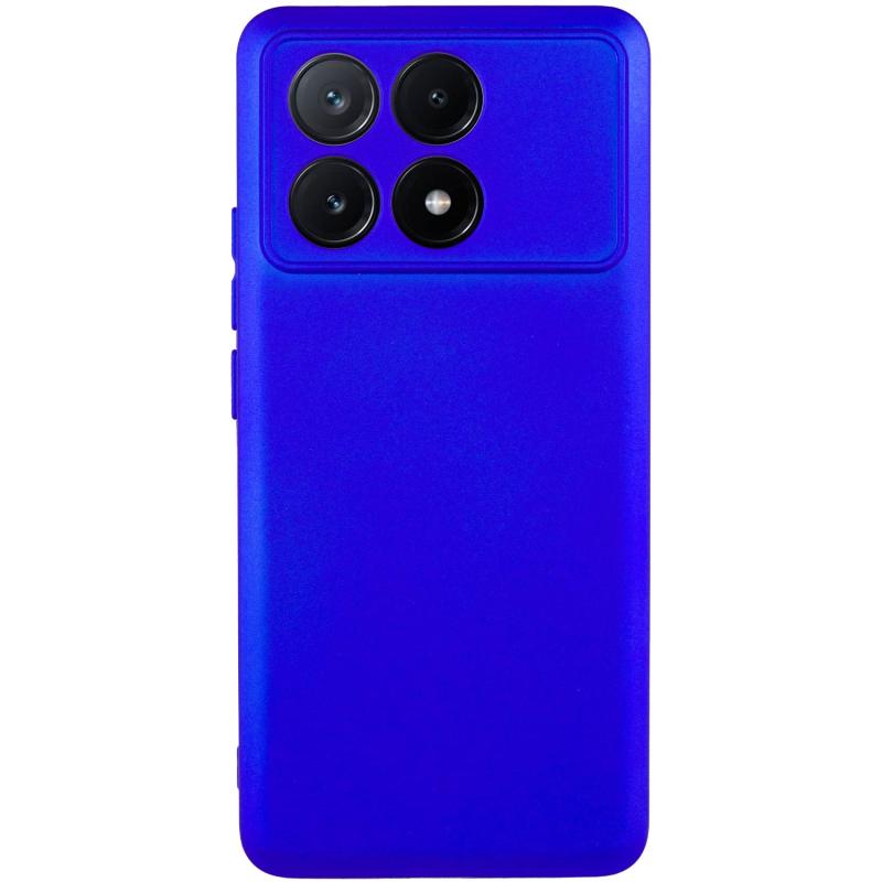 Чехол GETMAN Liquid Silk Full Camera для Xiaomi Poco X6 Pro | TPU + Микрофибра на картинке №1