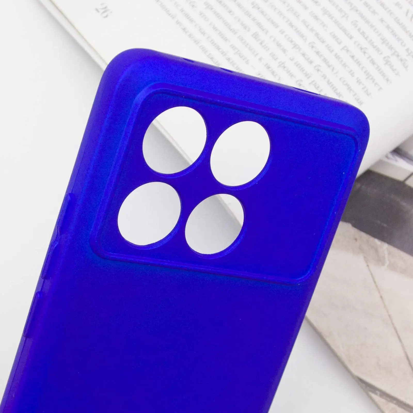 Чохол TPU GETMAN Liquid Silk Full Camera для Xiaomi Poco X6 Pro, Синій / Iris 4, TPU, купити оптом з доставкою
