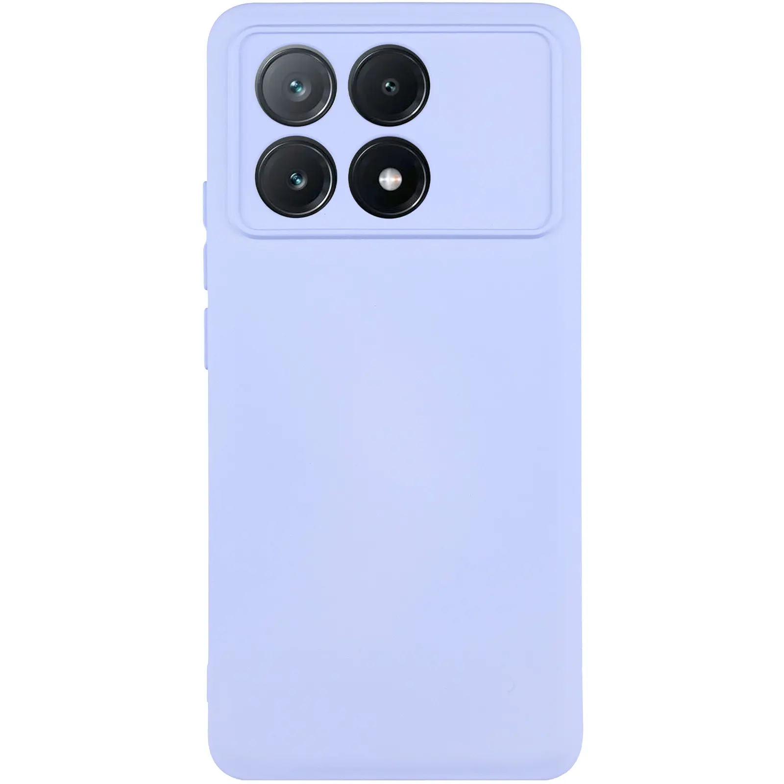 Чохол TPU GETMAN Liquid Silk Full Camera для Xiaomi Poco X6 Pro, Бузковий / Light purple, TPU, купити оптом з доставкою