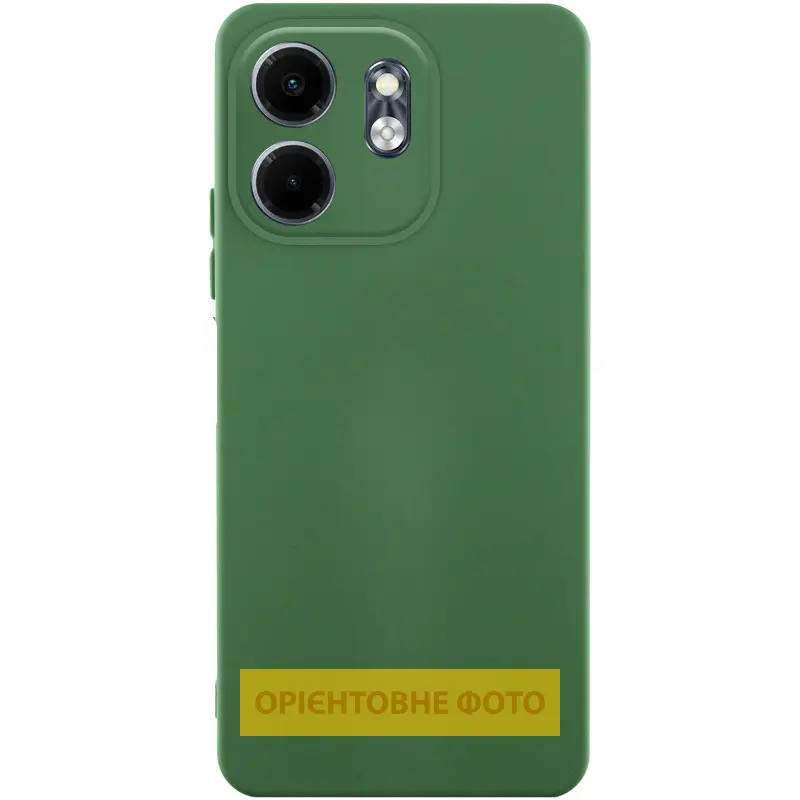Чехол TPU GETMAN Liquid Silk Full Camera для Motorola Edge 50 Fusion, Зеленый / Dark green, TPU, купить оптом с доставкой