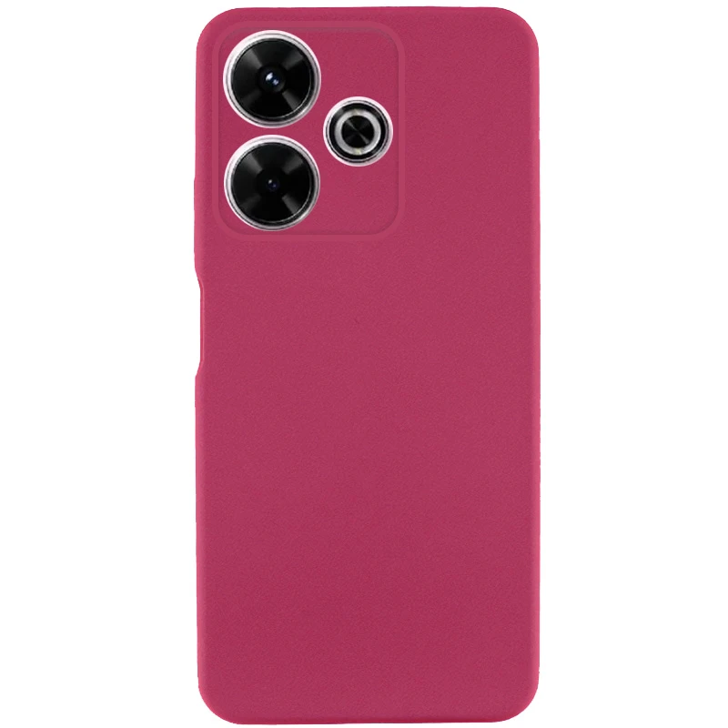 Чехол TPU GETMAN Liquid Silk Full Camera для Xiaomi Redmi 13 4G / Poco M6 4G, Бордовый / Marsala, TPU, купить оптом с доставкой