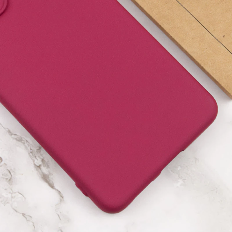 Чехол TPU GETMAN Liquid Silk Full Camera для Xiaomi Redmi 13 4G / Poco M6 4G, Бордовый / Marsala 1, TPU, купить оптом с доставкой