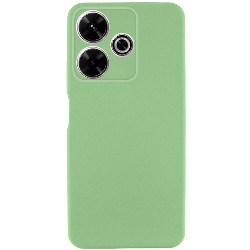 Чехол TPU GETMAN Liquid Silk Full Camera для Xiaomi Redmi 13 4G / Poco M6 4G, Зеленый / Pistachio, TPU, купить оптом с доставкой