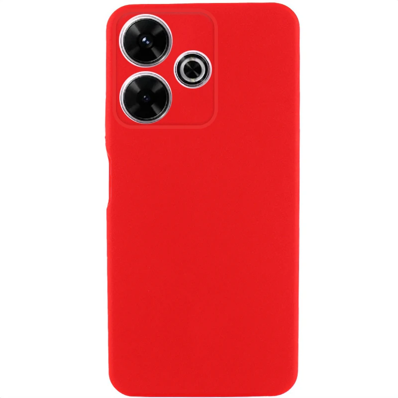 Чехол TPU GETMAN Liquid Silk Full Camera для Xiaomi Redmi 13 4G / Poco M6 4G, Красный / Red, TPU, купить оптом с доставкой