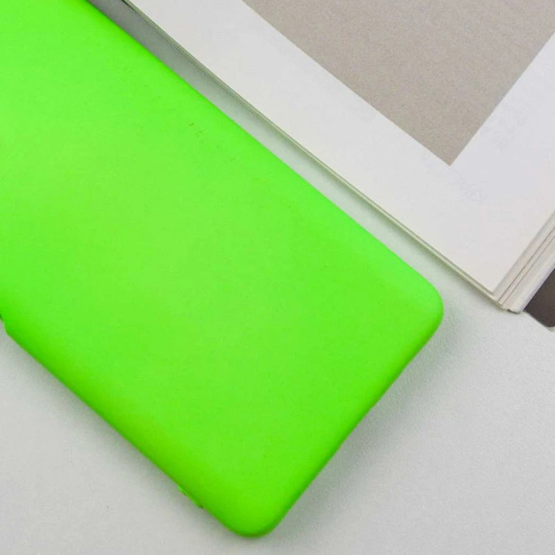 Чехол TPU GETMAN Liquid Silk Full Camera для Xiaomi Redmi 13 4G / Poco M6 4G, Салатовый / Neon Green 1, TPU, купить оптом с доставкой
