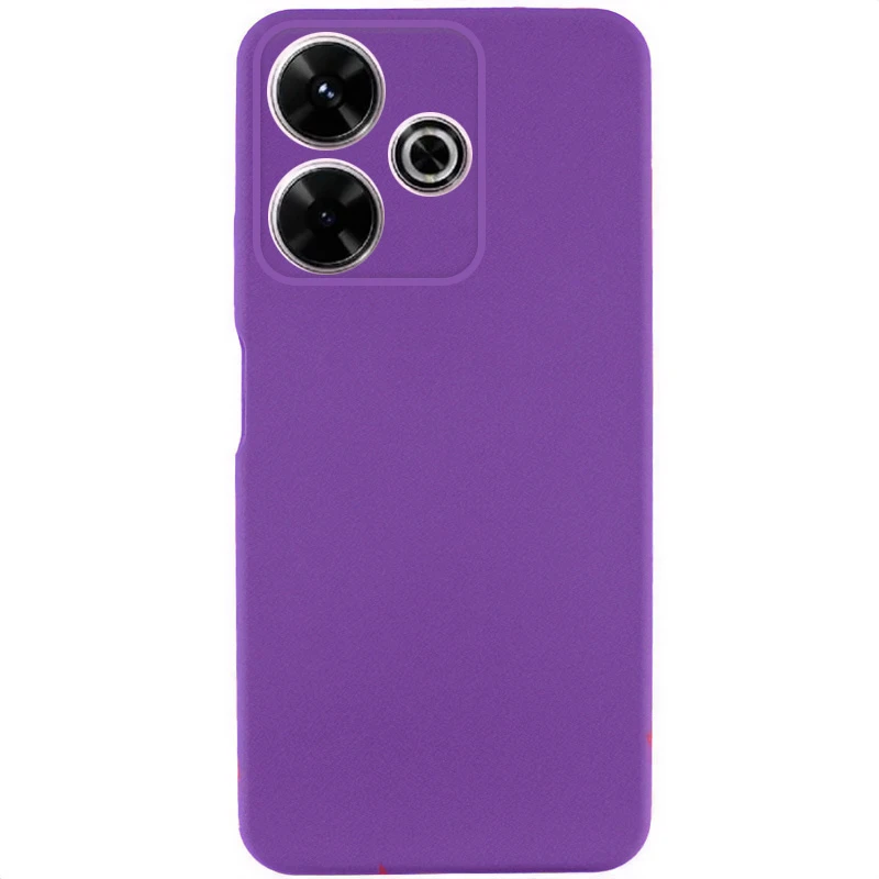 Чехол TPU GETMAN Liquid Silk Full Camera для Xiaomi Redmi 13 4G / Poco M6 4G, Фиолетовый / Purple, TPU, купить оптом с доставкой