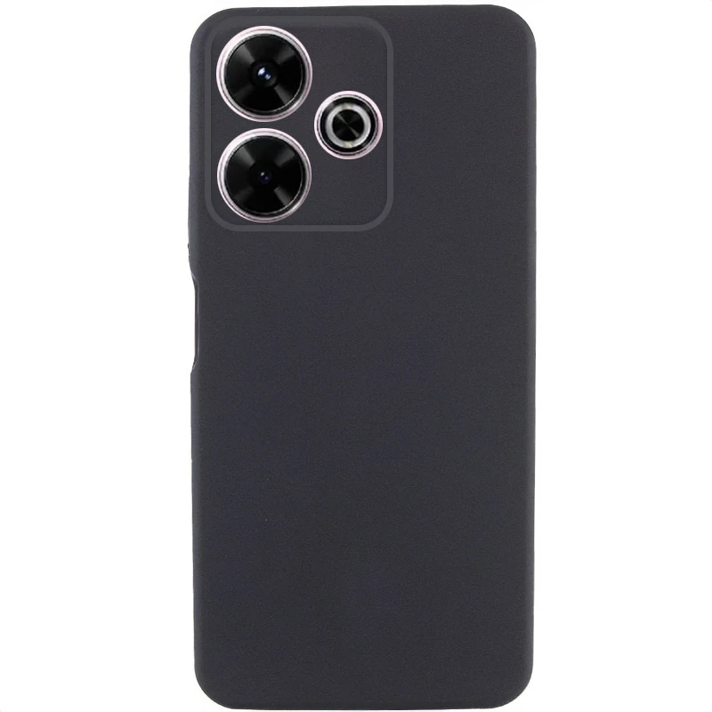 Чехол TPU GETMAN Liquid Silk Full Camera для Xiaomi Redmi 13 4G / Poco M6 4G, Черный / Black, TPU, купить оптом с доставкой