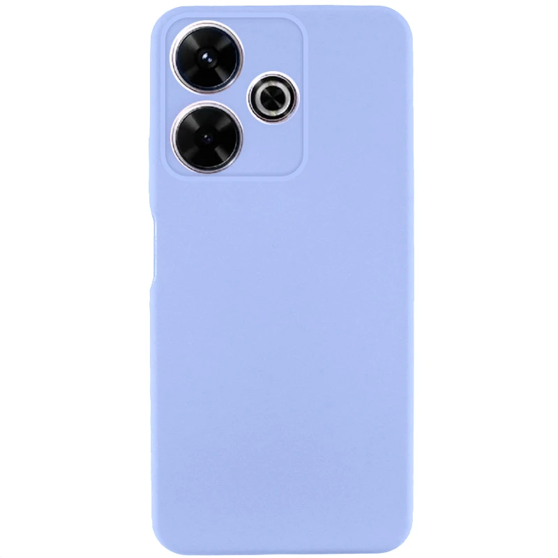 Чехол TPU GETMAN Liquid Silk Full Camera для Xiaomi Redmi 13 4G / Poco M6 4G, Сиреневый / Light purple, TPU, купить оптом с доставкой