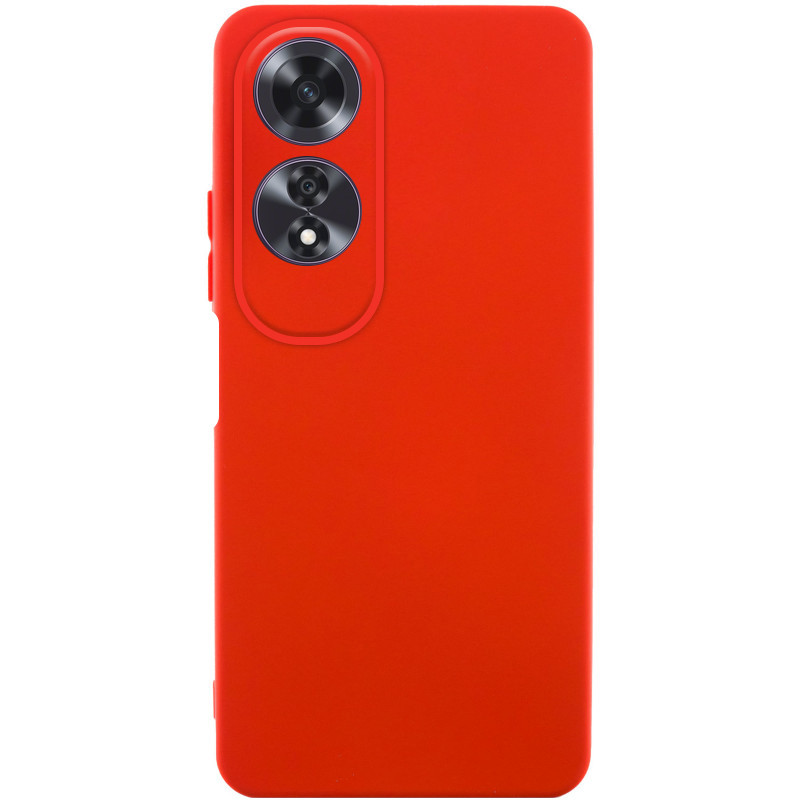 Чохол GETMAN Liquid Silk Full Camera для Oppo A60 4G | TPU + Мікрофібра на малюнкі №1