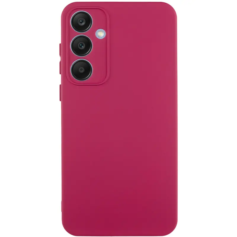 Чехол TPU GETMAN Liquid Silk Full Camera для Samsung Galaxy S24 FE, Бордовый / Marsala, TPU, купить оптом с доставкой