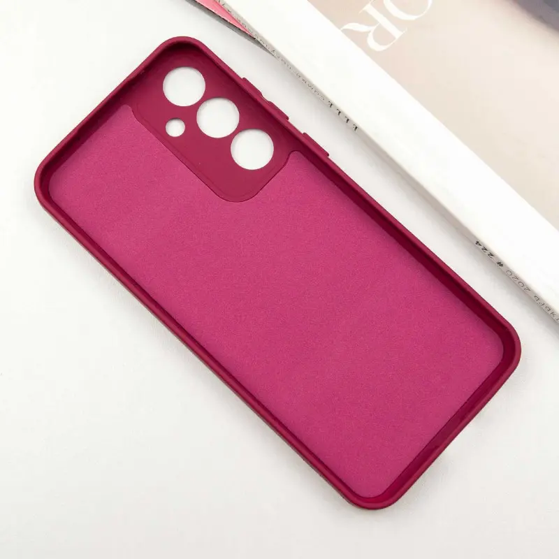 Чехол TPU GETMAN Liquid Silk Full Camera для Samsung Galaxy S24 FE, Бордовый / Marsala 2, TPU, купить оптом с доставкой