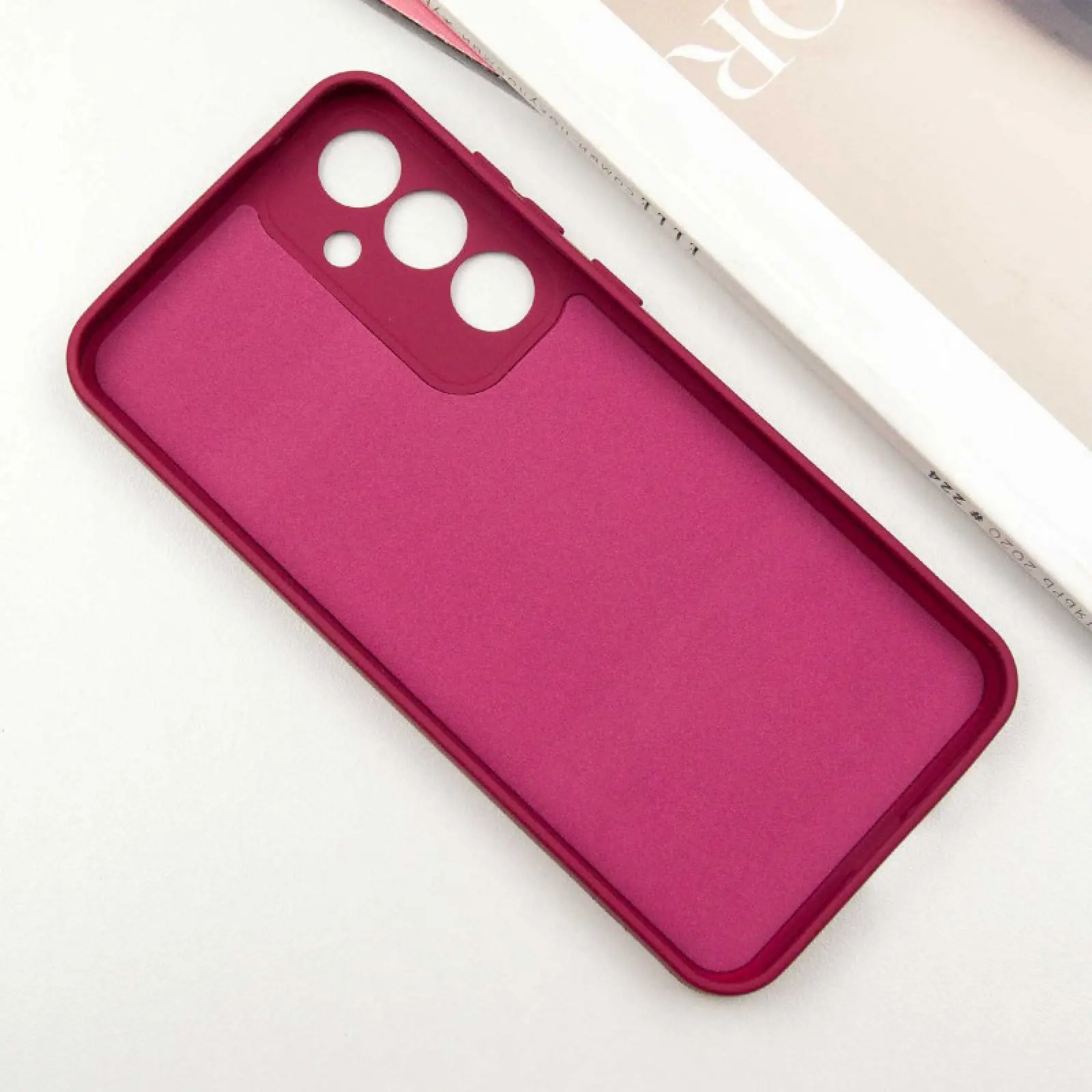 Чехол TPU GETMAN Liquid Silk Full Camera для Samsung Galaxy S24 FE, Бордовый / Marsala 2, TPU, купить оптом с доставкой