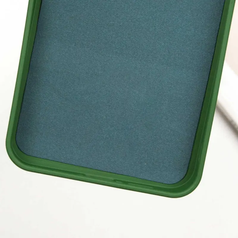 Чехол TPU GETMAN Liquid Silk Full Camera для Samsung Galaxy S24 FE, Зеленый / Dark green 6, TPU, купить оптом с доставкой