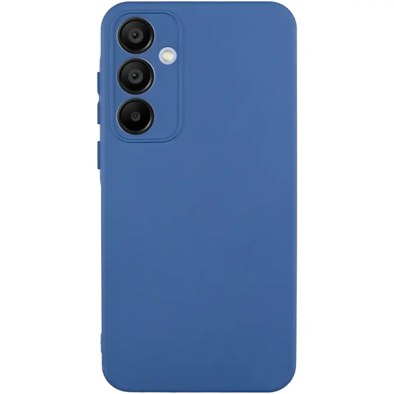 Чехол TPU GETMAN Liquid Silk Full Camera для Samsung Galaxy S24 FE, Синий / Navy Blue, TPU, купить оптом с доставкой