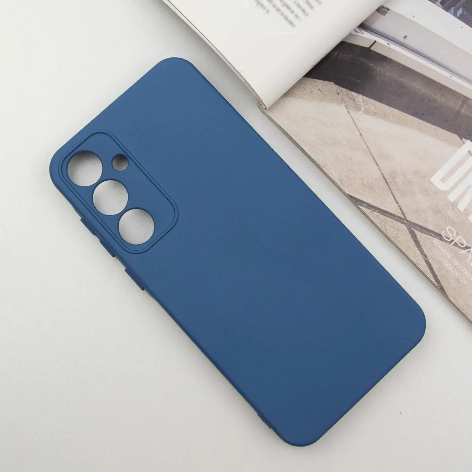 Чехол TPU GETMAN Liquid Silk Full Camera для Samsung Galaxy S24 FE, Синий / Navy Blue 1, TPU, купить оптом с доставкой