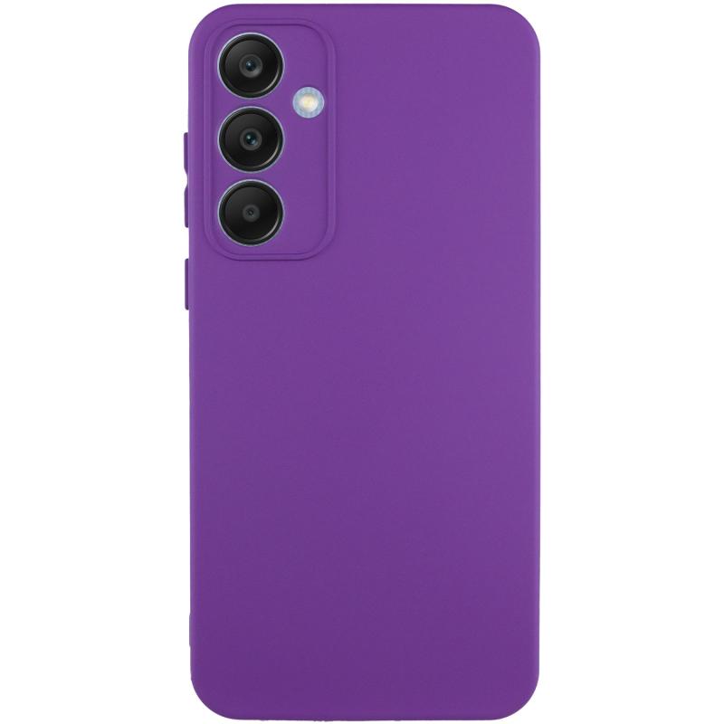Чохол GETMAN Liquid Silk Full Camera для Samsung Galaxy S24 FE | TPU + Мікрофібра на малюнкі №1