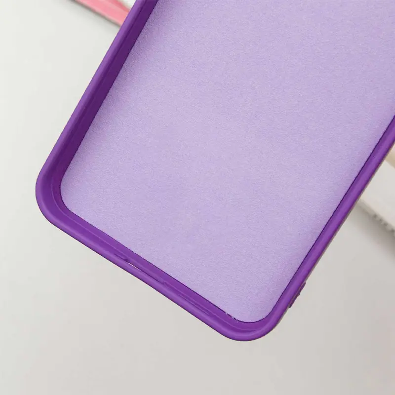Чехол TPU GETMAN Liquid Silk Full Camera для Samsung Galaxy S24 FE, Фиолетовый / Purple 6, TPU, купить оптом с доставкой