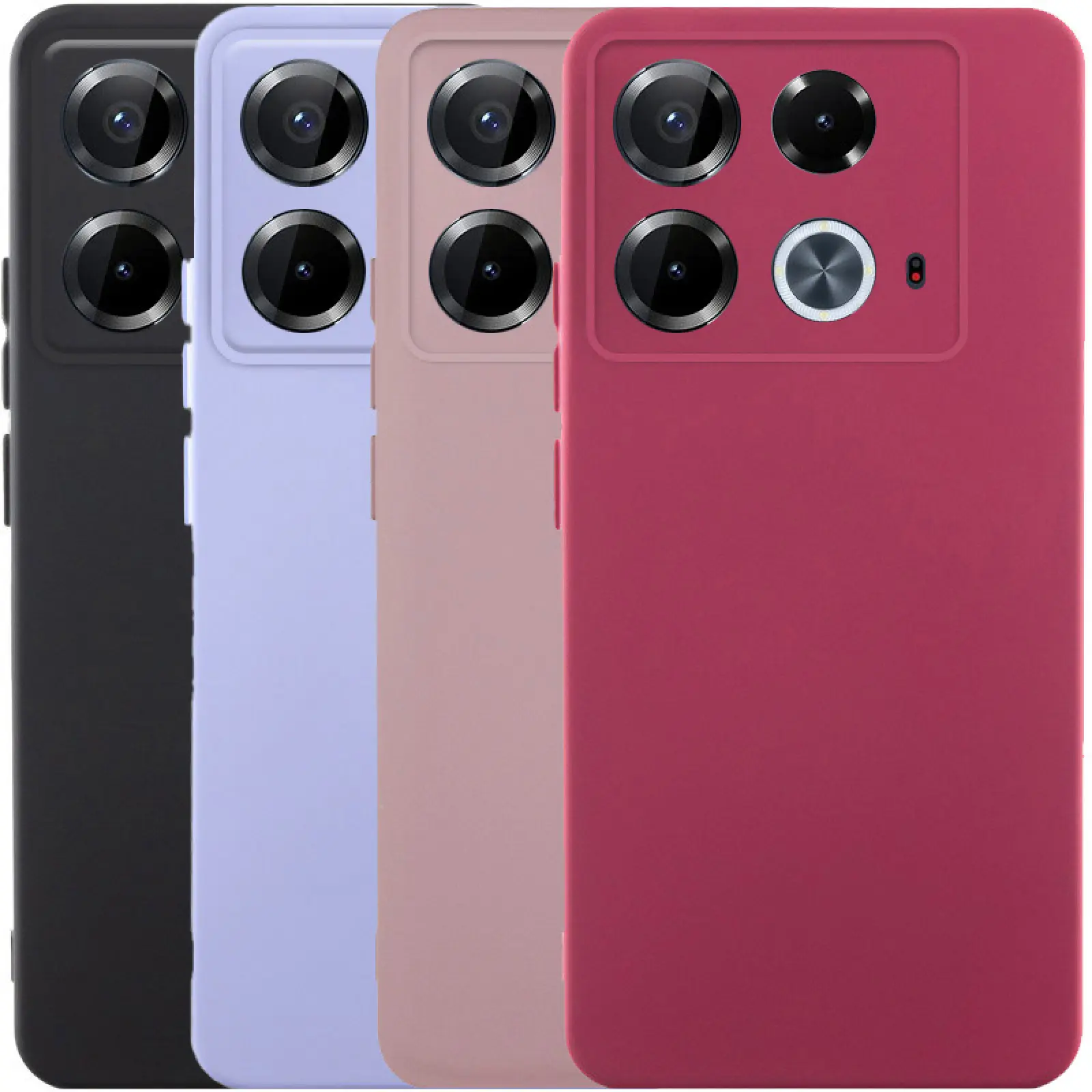 Чехол TPU GETMAN Liquid Silk Full Camera для Infinix Note 40 4G, TPU, купить оптом с доставкой