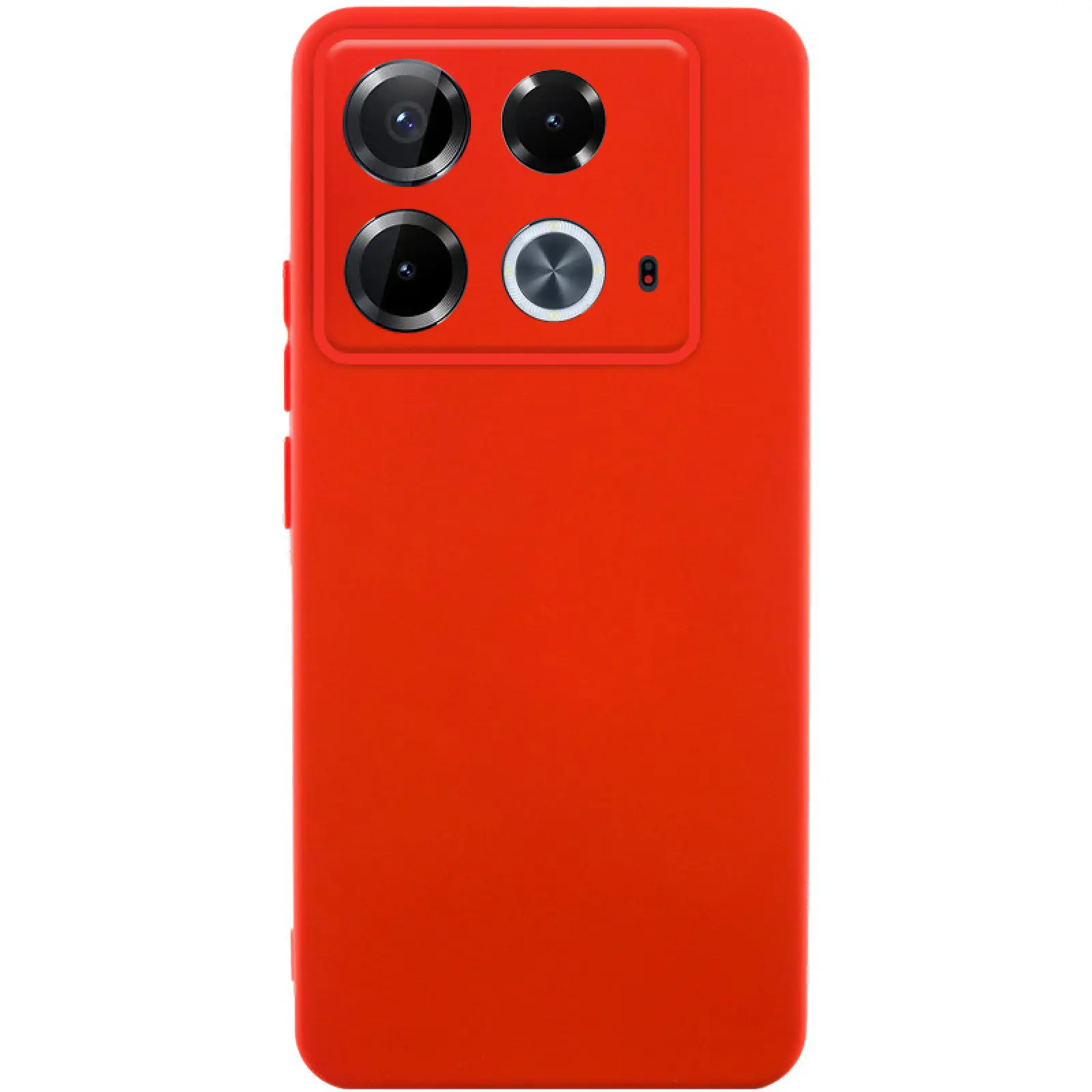 Чехол TPU GETMAN Liquid Silk Full Camera для Infinix Note 40 4G, Красный / Red, TPU, купить оптом с доставкой