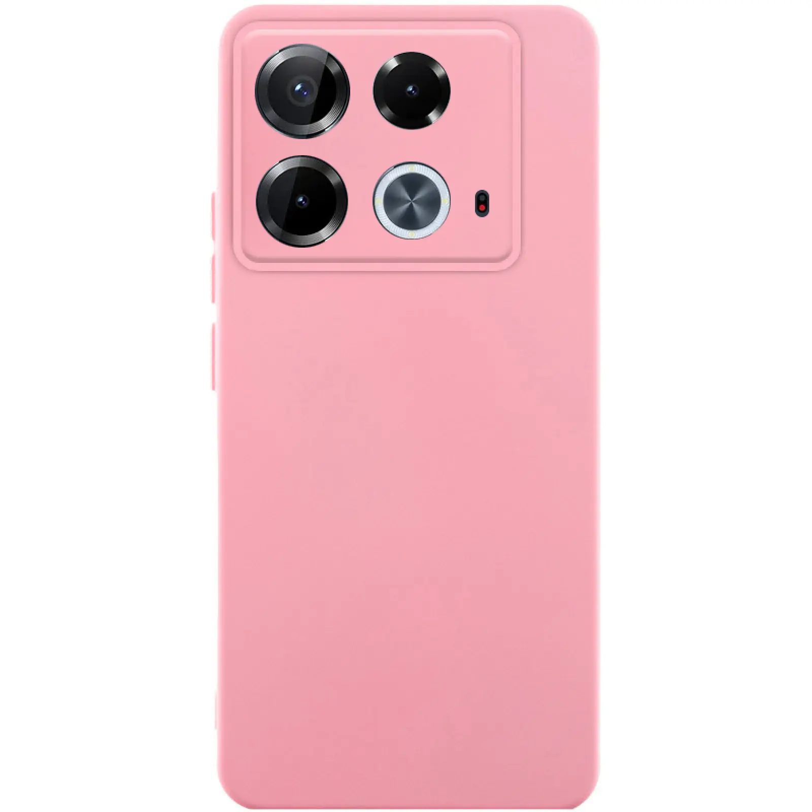 Чехол TPU GETMAN Liquid Silk Full Camera для Infinix Note 40 4G, Розовый / Pink, TPU, купить оптом с доставкой