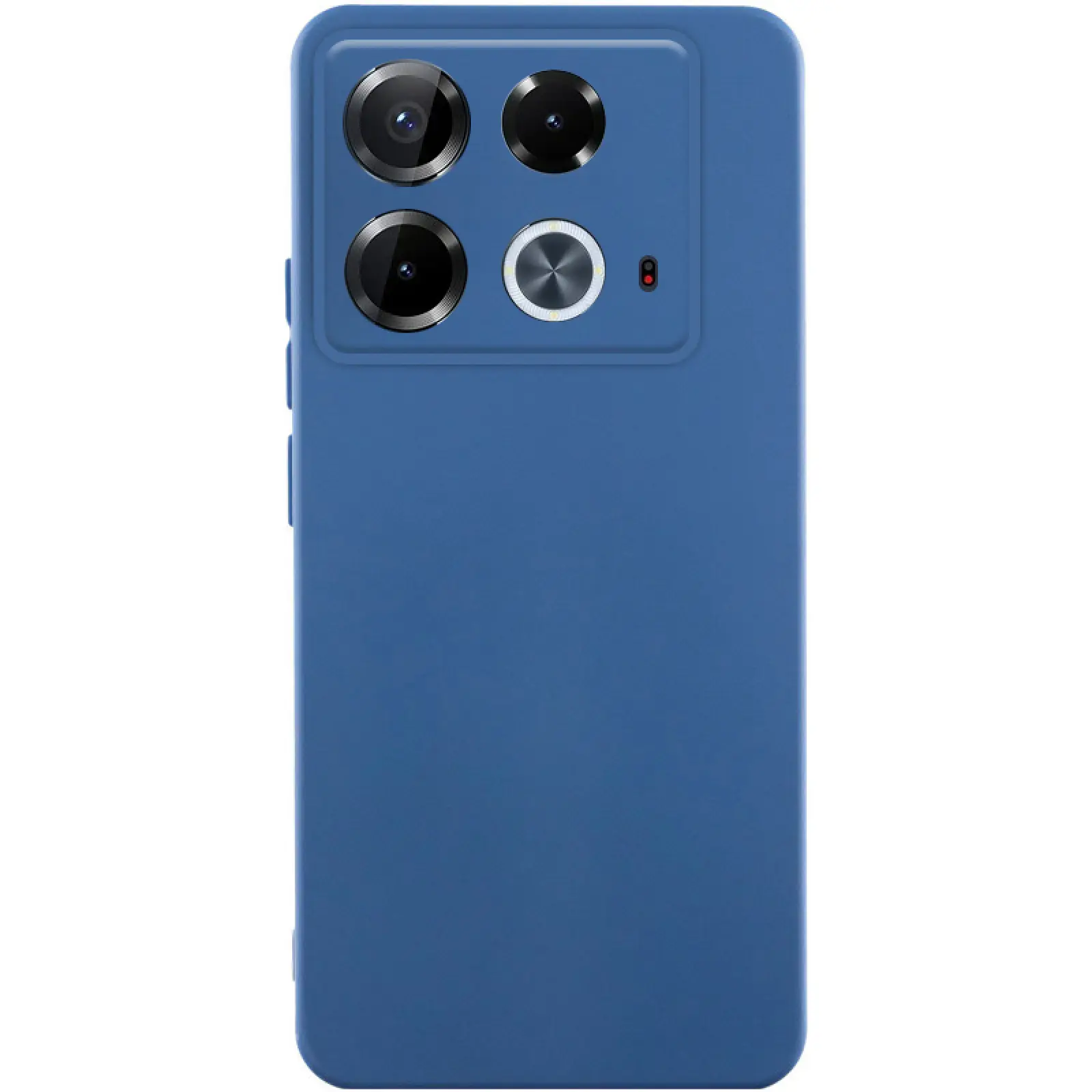 Чехол TPU GETMAN Liquid Silk Full Camera для Infinix Note 40 4G, Синий / Navy Blue, TPU, купить оптом с доставкой