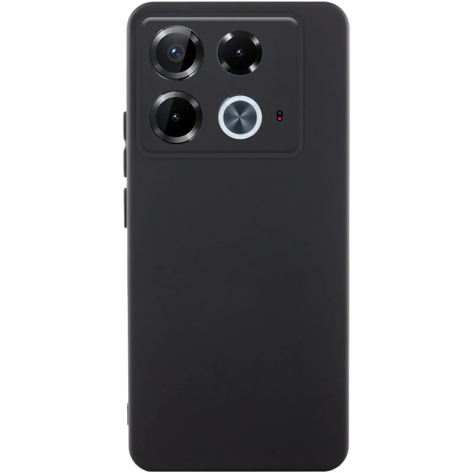 Чехол TPU GETMAN Liquid Silk Full Camera для Infinix Note 40 4G, Черный / Black, TPU, купить оптом с доставкой
