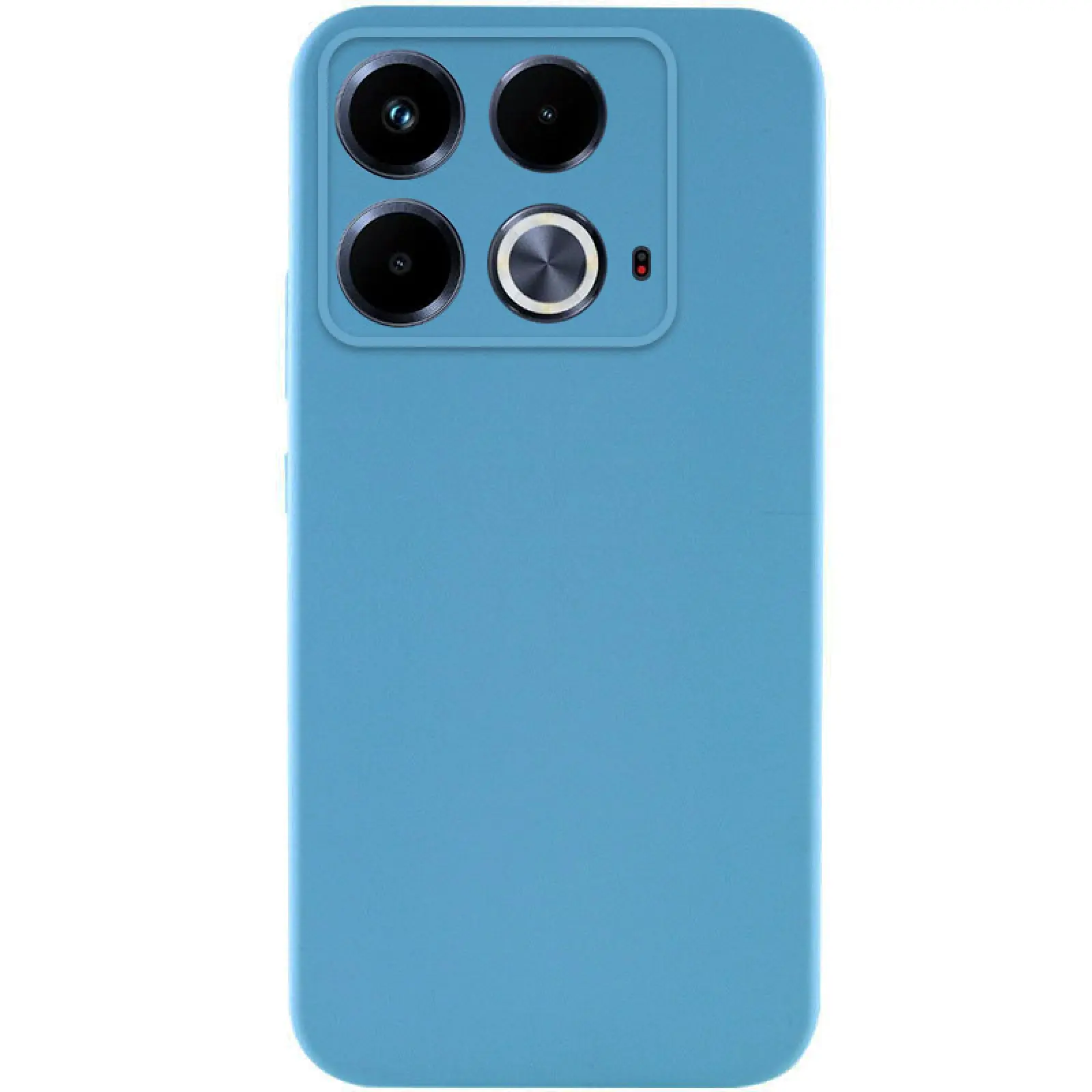 Чехол TPU GETMAN Liquid Silk Full Camera для Infinix Note 40 4G, Голубой / Blue, TPU, купить оптом с доставкой