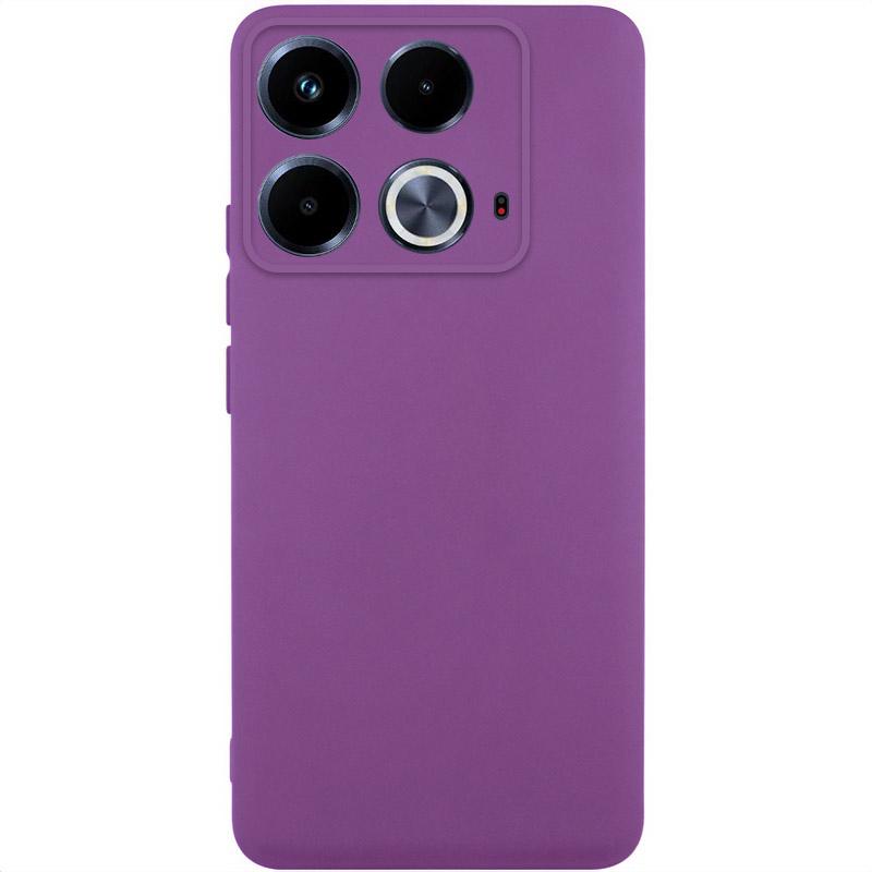 Чохол GETMAN Liquid Silk Full Camera для Infinix Note 40 4G | TPU + Мікрофібра на малюнкі №1