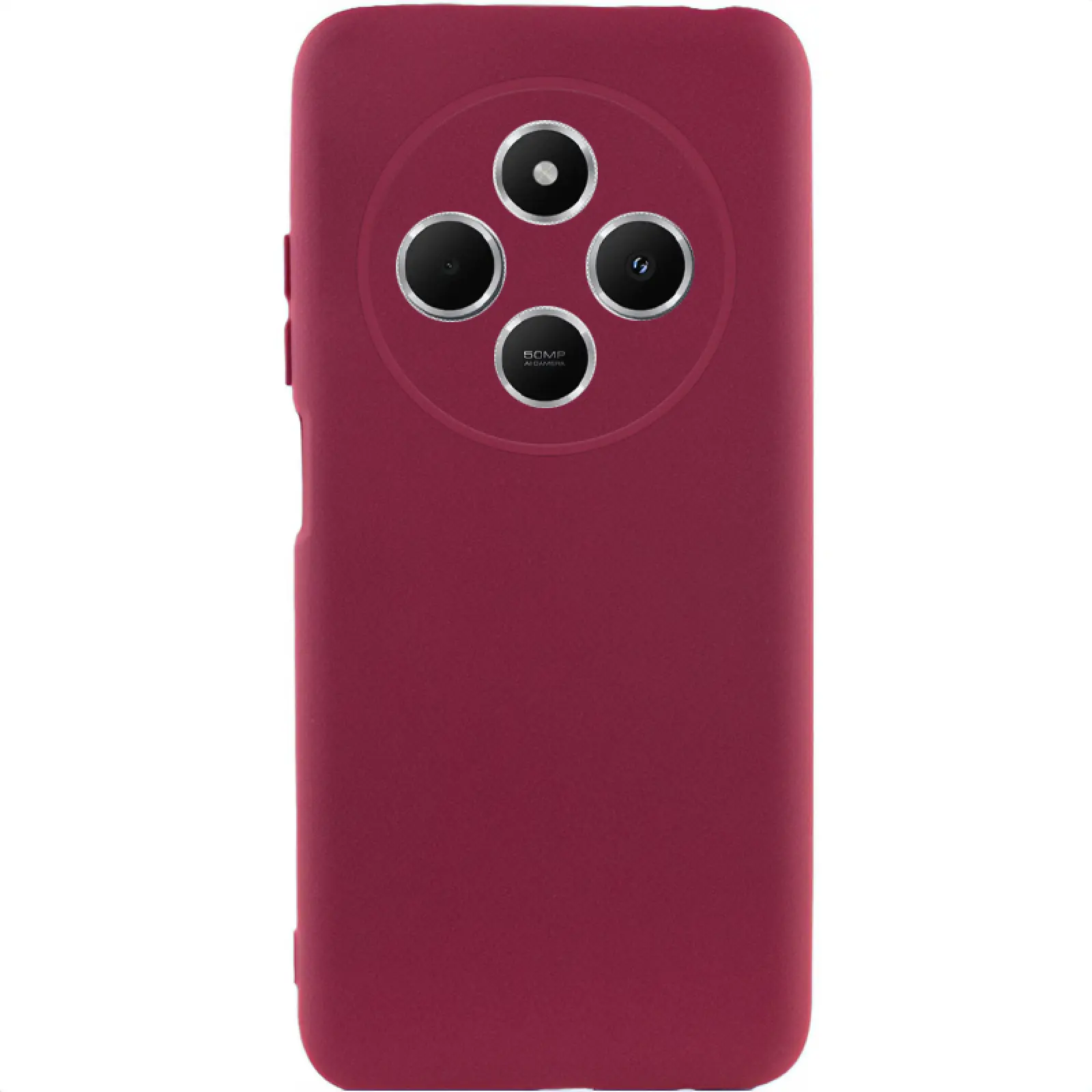 Чехол TPU GETMAN Liquid Silk Full Camera для Xiaomi Redmi 14C / Poco C75, Бордовый / Marsala, TPU, купить оптом с доставкой