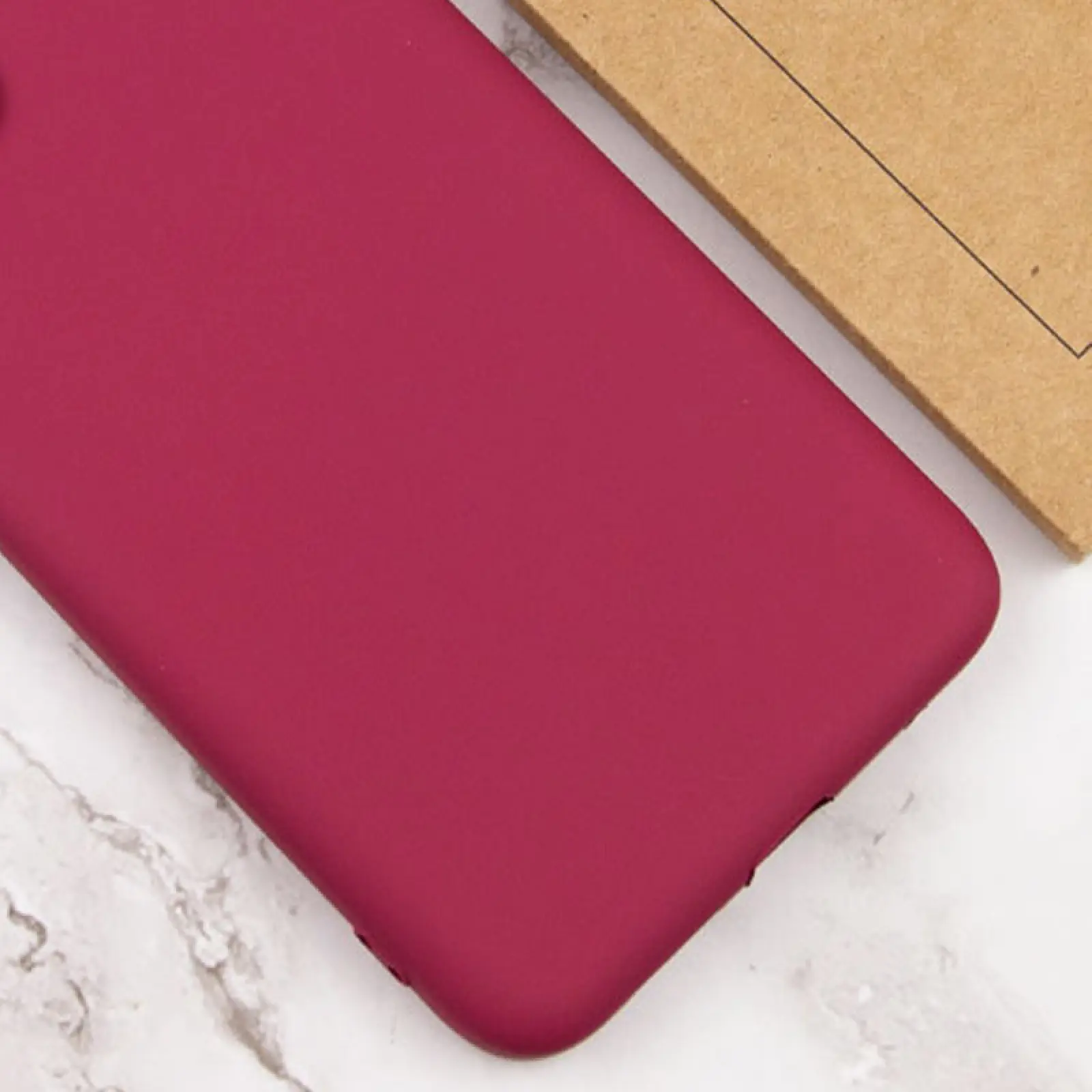 Чехол TPU GETMAN Liquid Silk Full Camera для Xiaomi Redmi 14C / Poco C75, Бордовый / Marsala 2, TPU, купить оптом с доставкой