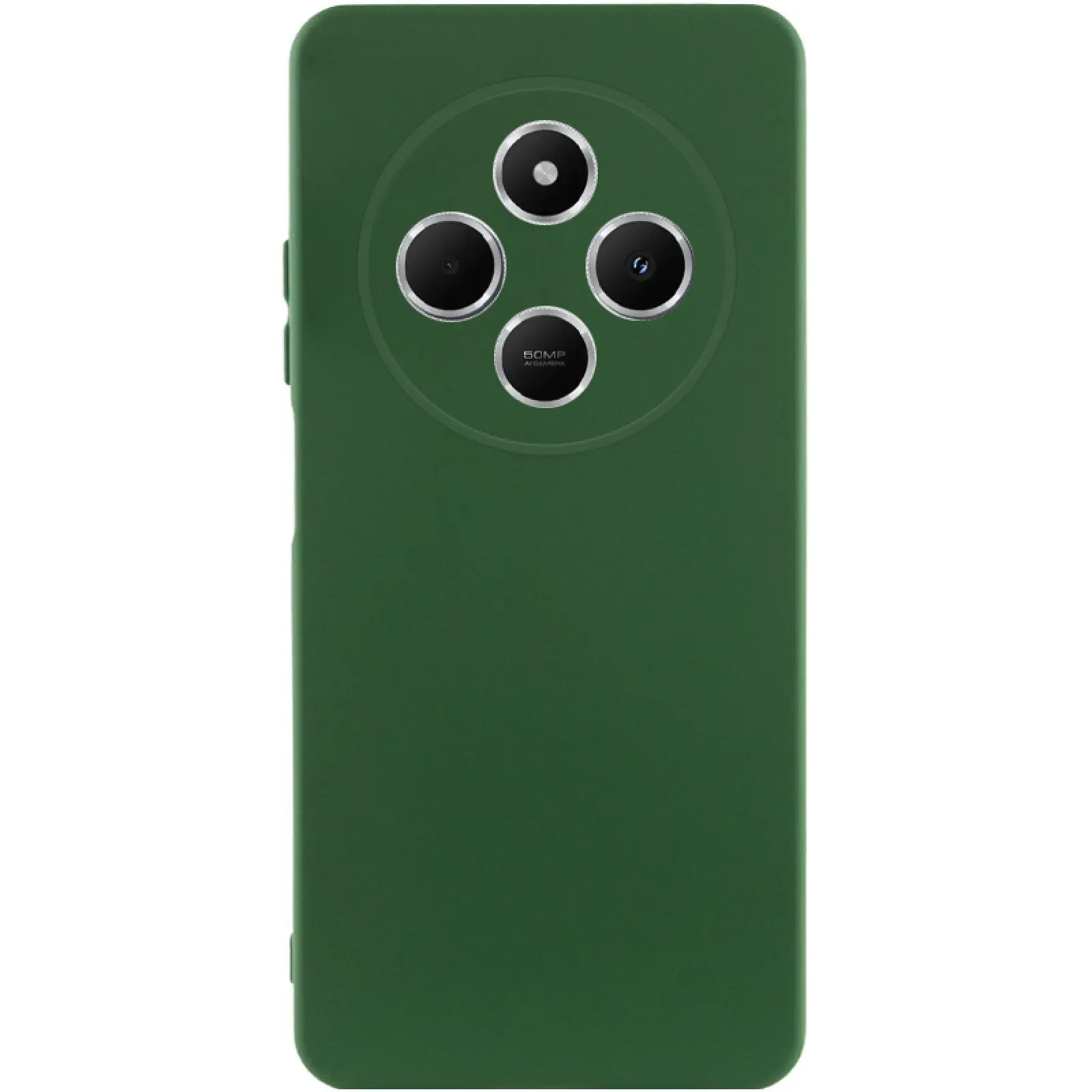 Чехол TPU GETMAN Liquid Silk Full Camera для Xiaomi Redmi 14C / Poco C75, Зеленый / Dark green, TPU, купить оптом с доставкой