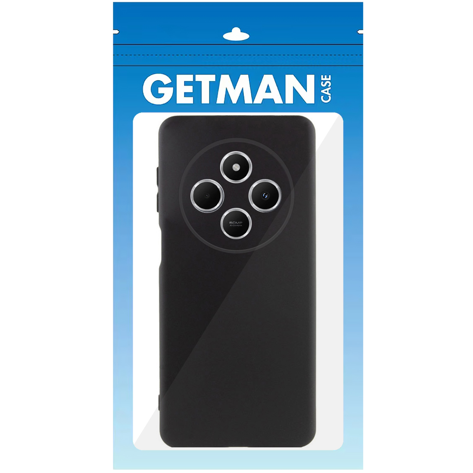 Чехол TPU GETMAN Liquid Silk Full Camera для Xiaomi Redmi 14C / Poco C75, Черный / Black 3, TPU, купить оптом с доставкой