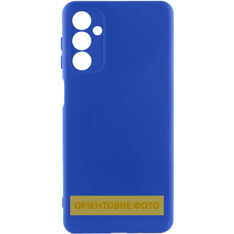 Чехол TPU GETMAN Liquid Silk Full Camera для Samsung Galaxy A36 5G, Синий / Deep navy, TPU, купить оптом с доставкой