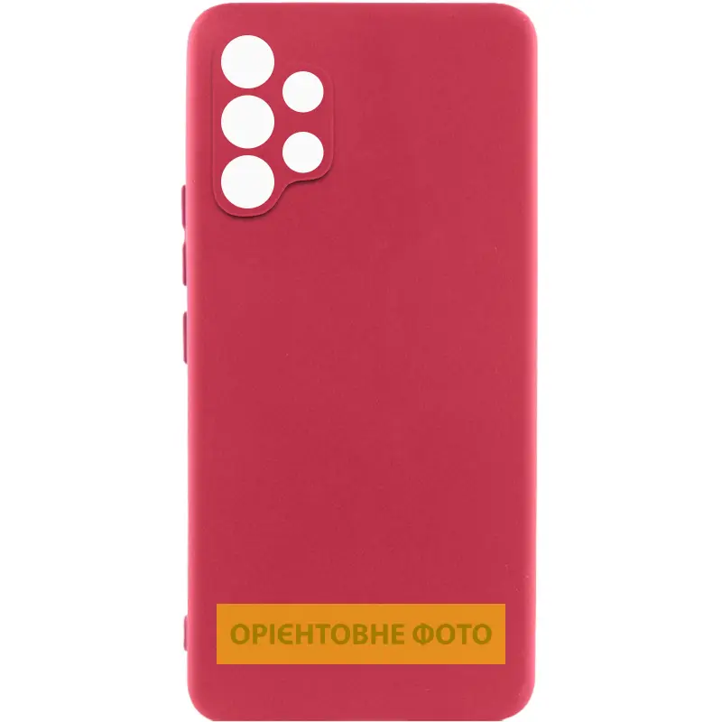 Чехол TPU GETMAN Liquid Silk Full Camera для Samsung Galaxy A26 5G, Красный / Dark Red, TPU, купить оптом с доставкой