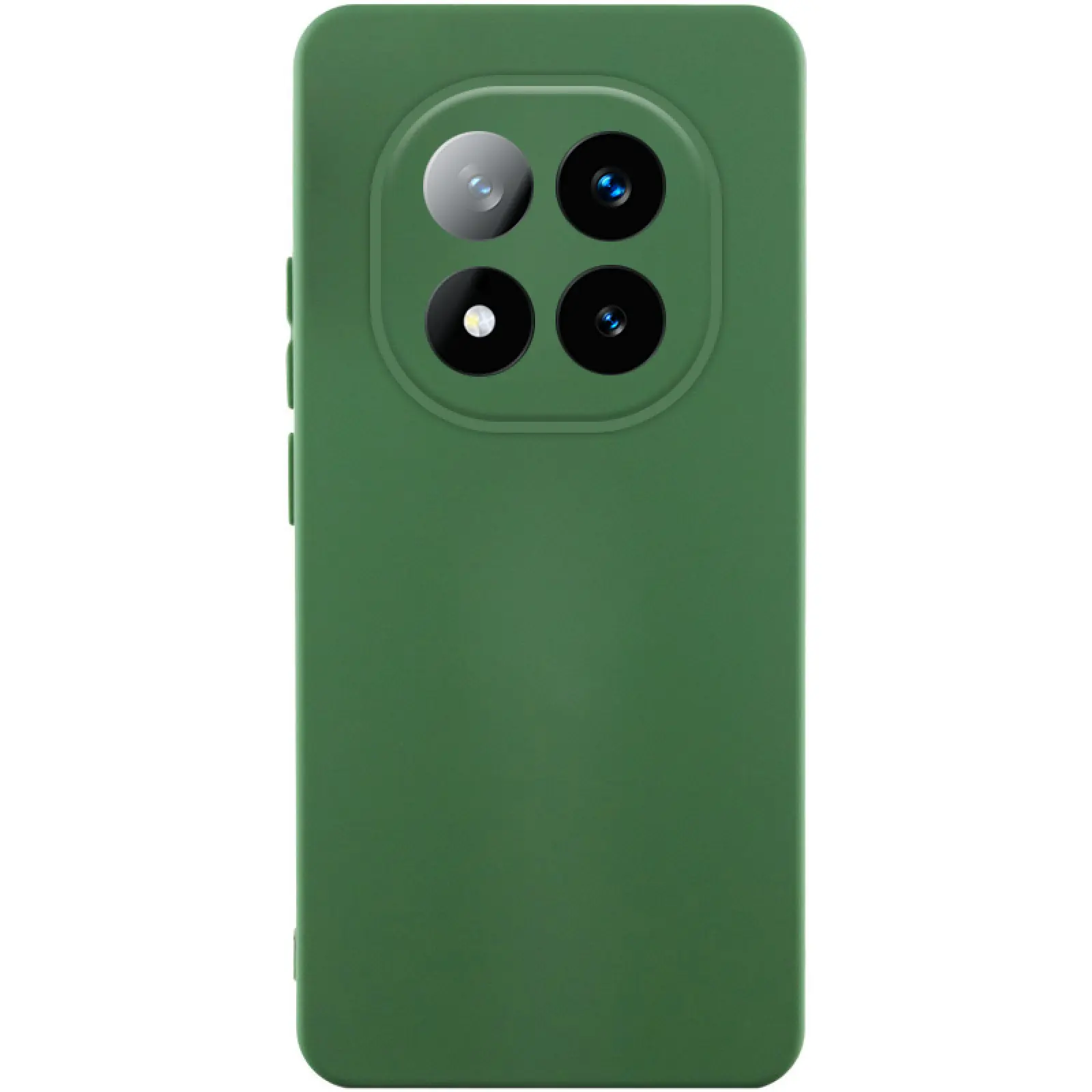 Чехол TPU GETMAN Liquid Silk Full Camera для Xiaomi Redmi Note 14 Pro+ 5G, Зеленый / Dark green, TPU, купить оптом с доставкой