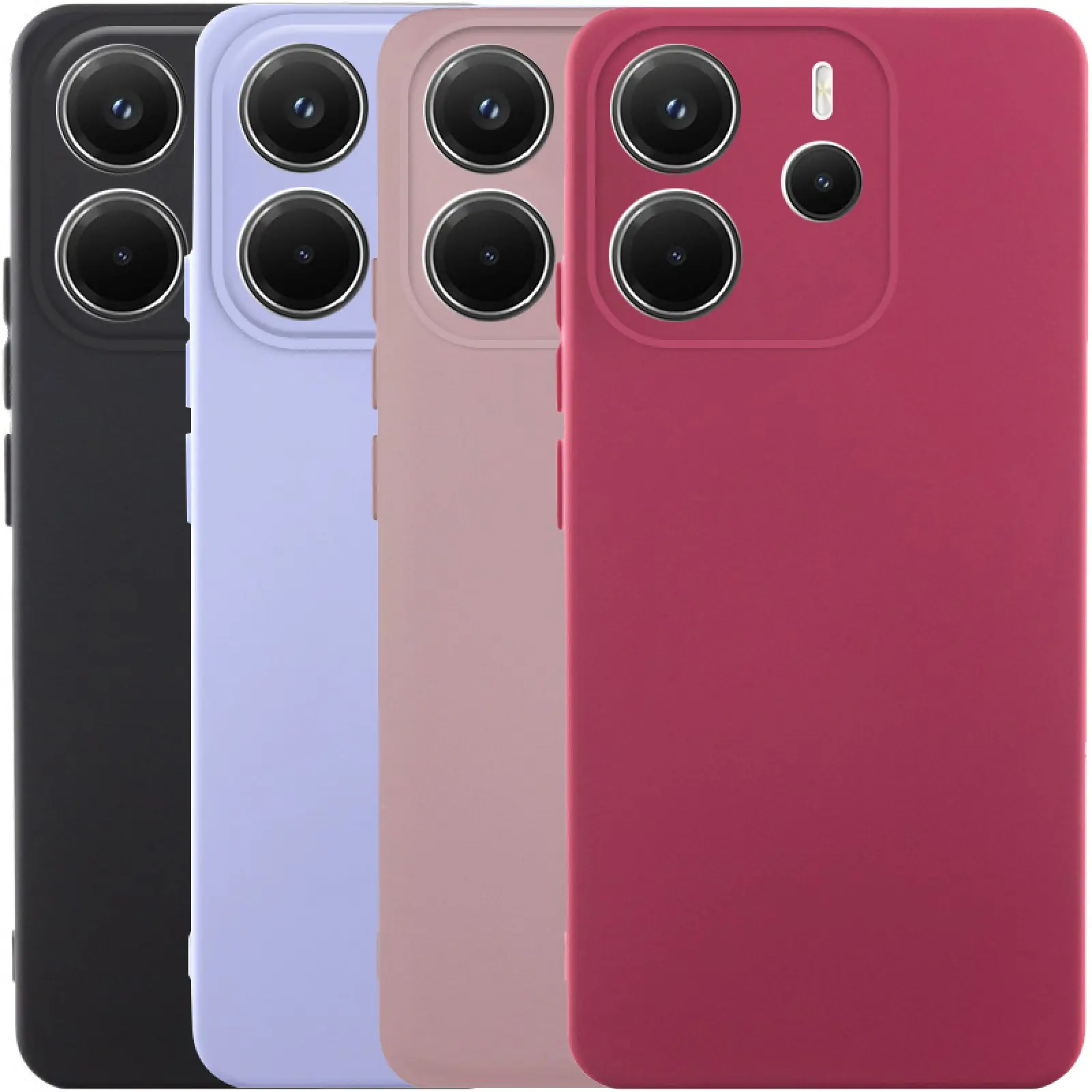 Чехол TPU GETMAN Liquid Silk Full Camera для Xiaomi Redmi Note 14 4G (Int. version), TPU, купить оптом с доставкой