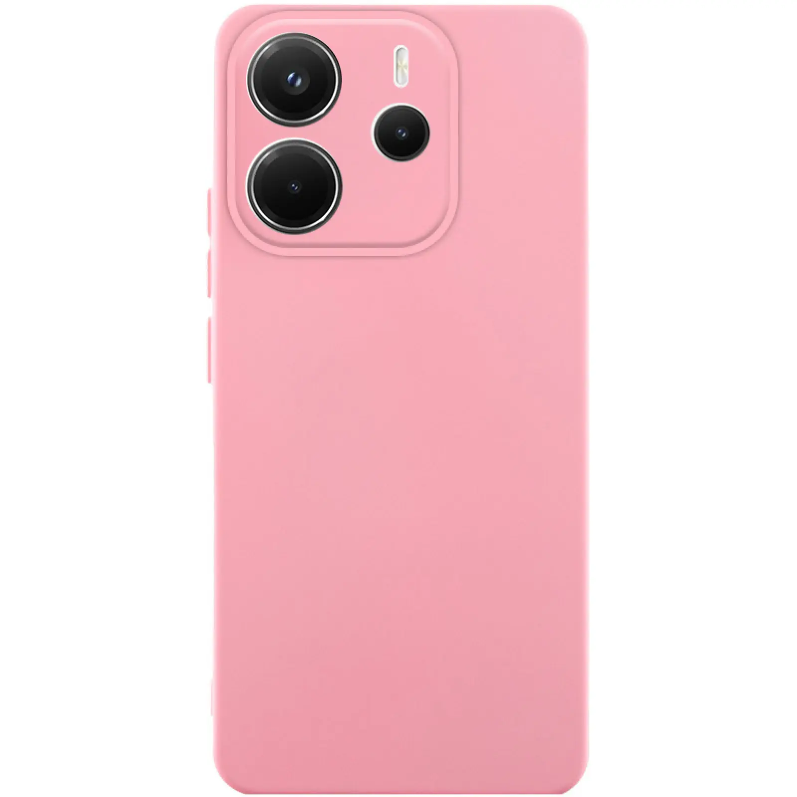 Чехол TPU GETMAN Liquid Silk Full Camera для Xiaomi Redmi Note 14 4G (Int. version), Розовый / Pink, TPU, купить оптом с доставкой