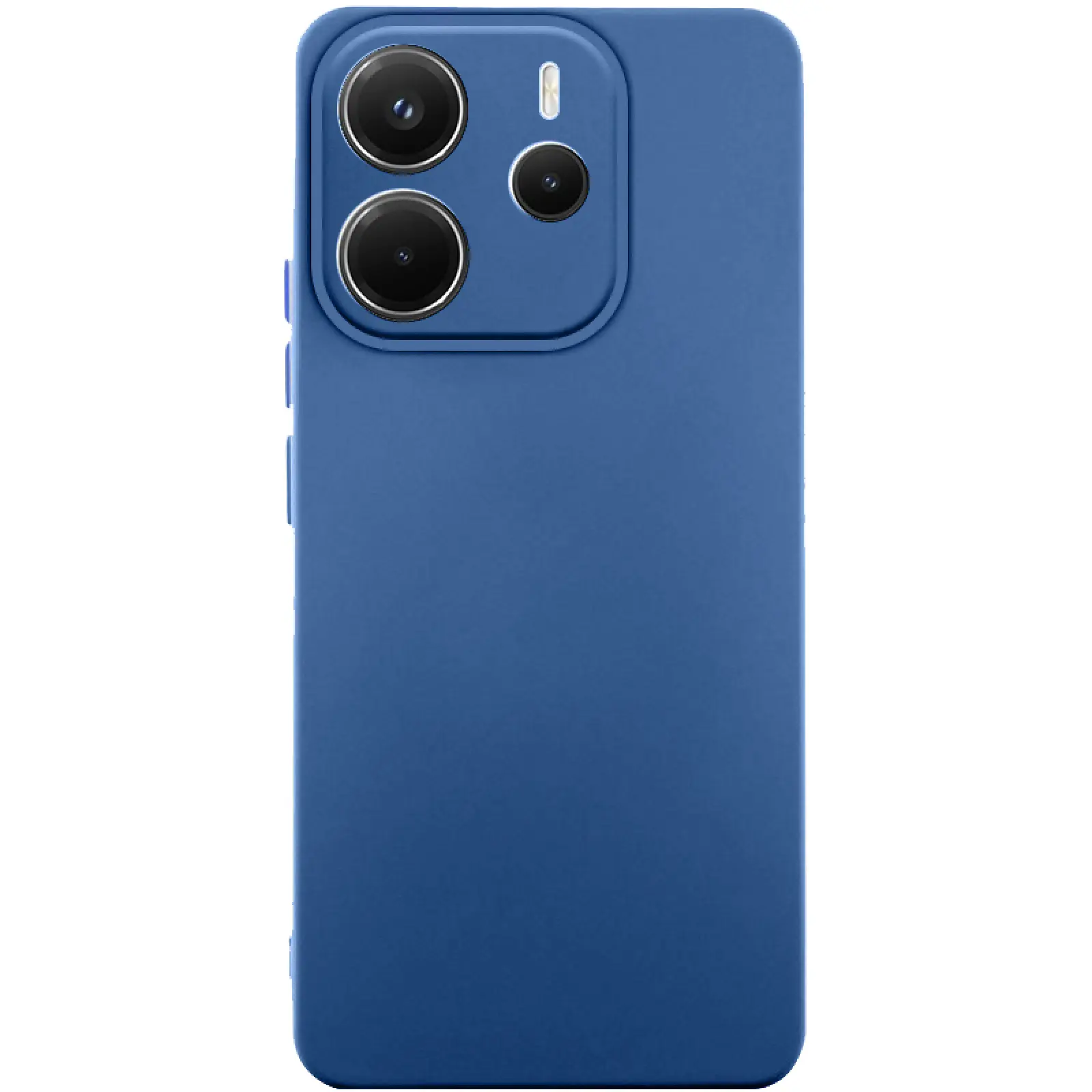 Чехол TPU GETMAN Liquid Silk Full Camera для Xiaomi Redmi Note 14 4G (Int. version), Синий / Navy blue, TPU, купить оптом с доставкой