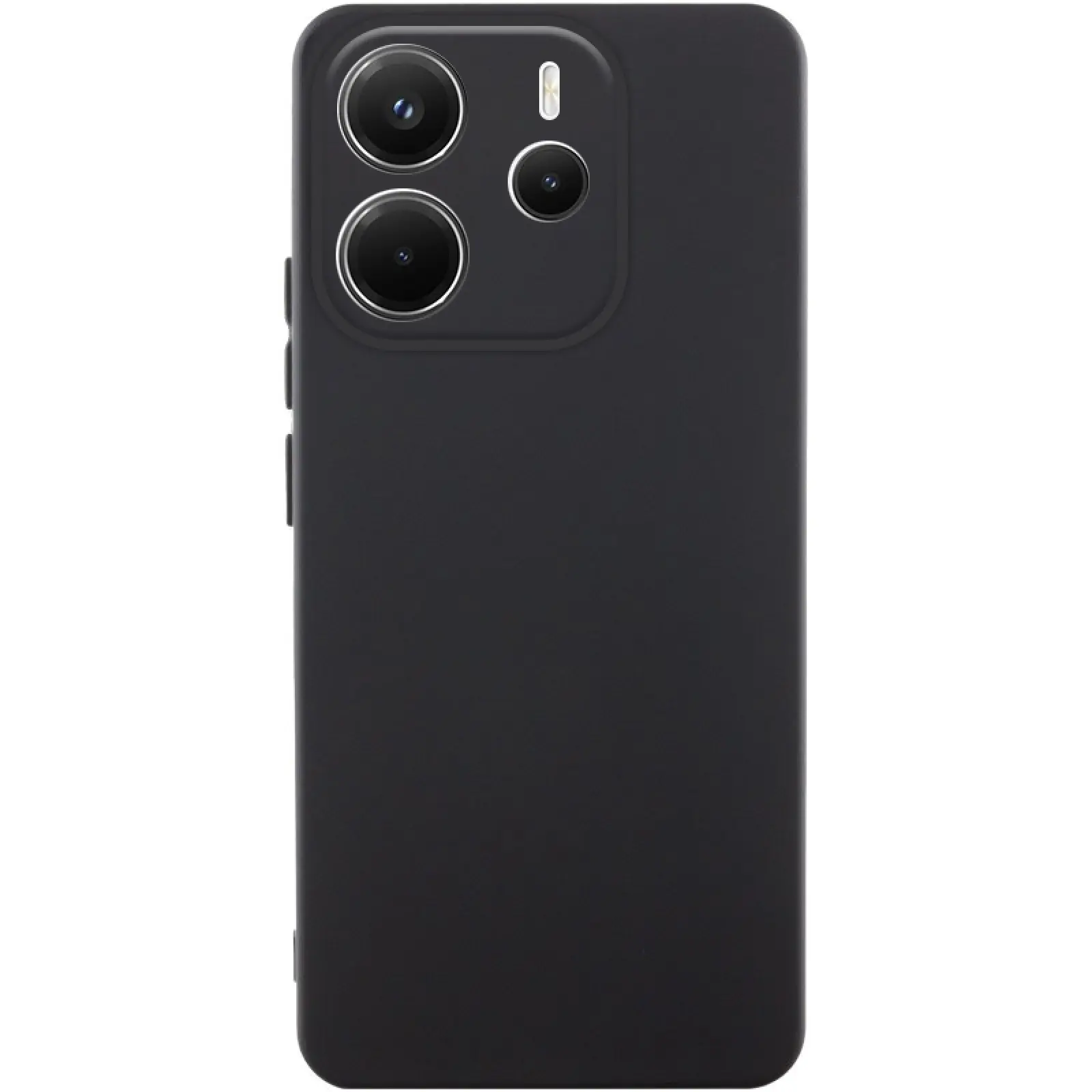 Чехол TPU GETMAN Liquid Silk Full Camera для Xiaomi Redmi Note 14 4G (Int. version), Черный / Black, TPU, купить оптом с доставкой
