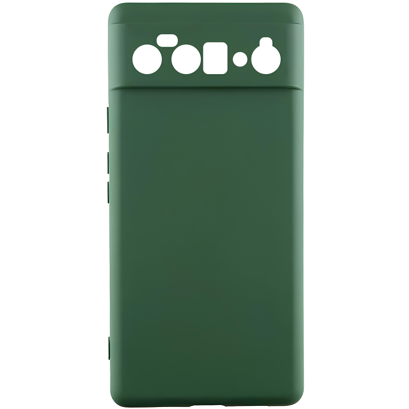 Чехол TPU GETMAN Liquid Silk Full Camera для Motorola Edge 60 Fusion, Зеленый / Dark green, TPU, купить оптом с доставкой