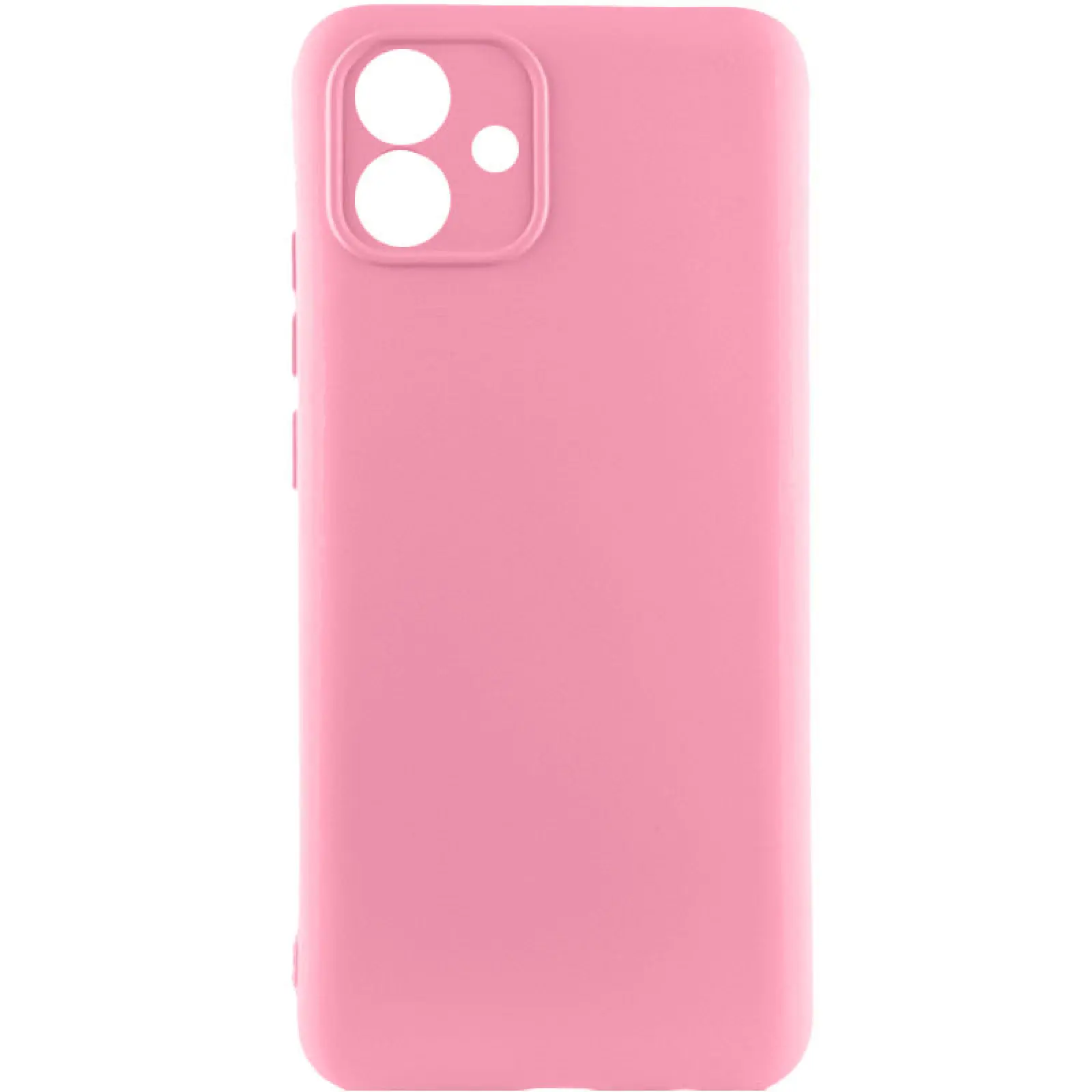 Чохол TPU GETMAN Liquid Silk Full Camera для Samsung Galaxy A07, Рожевий / Pink, TPU, купити оптом з доставкою