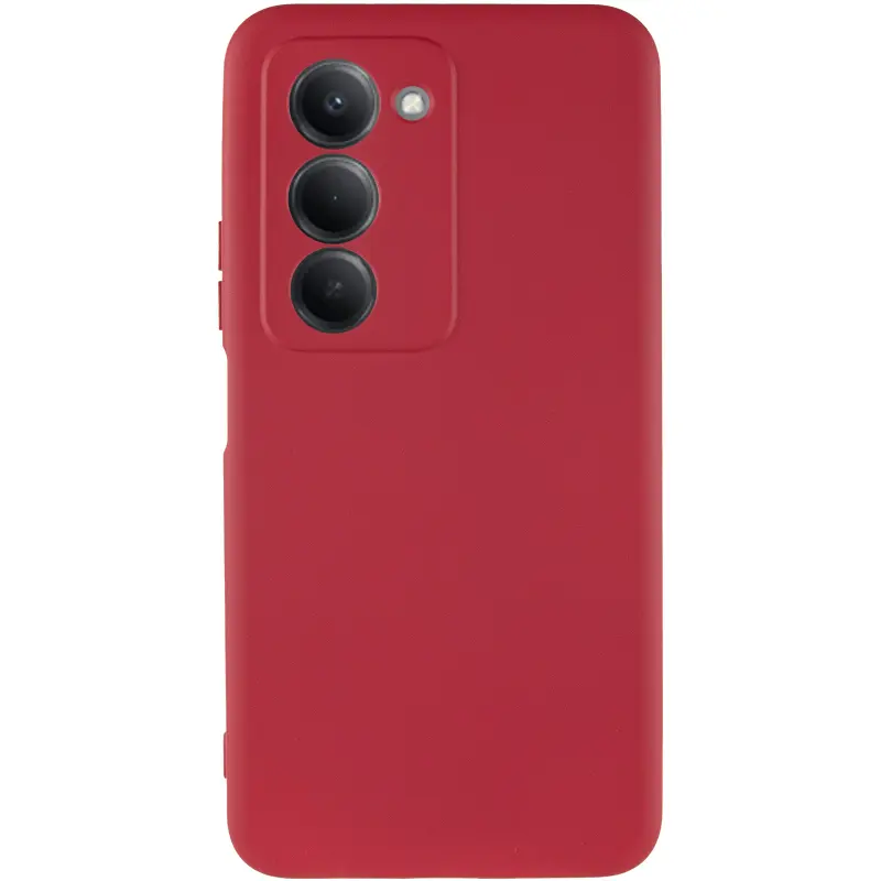 Чехол TPU GETMAN Liquid Silk Full Camera для Xiaomi Redmi 15 (EU), Красный / Dark Red 1, TPU, купить оптом с доставкой