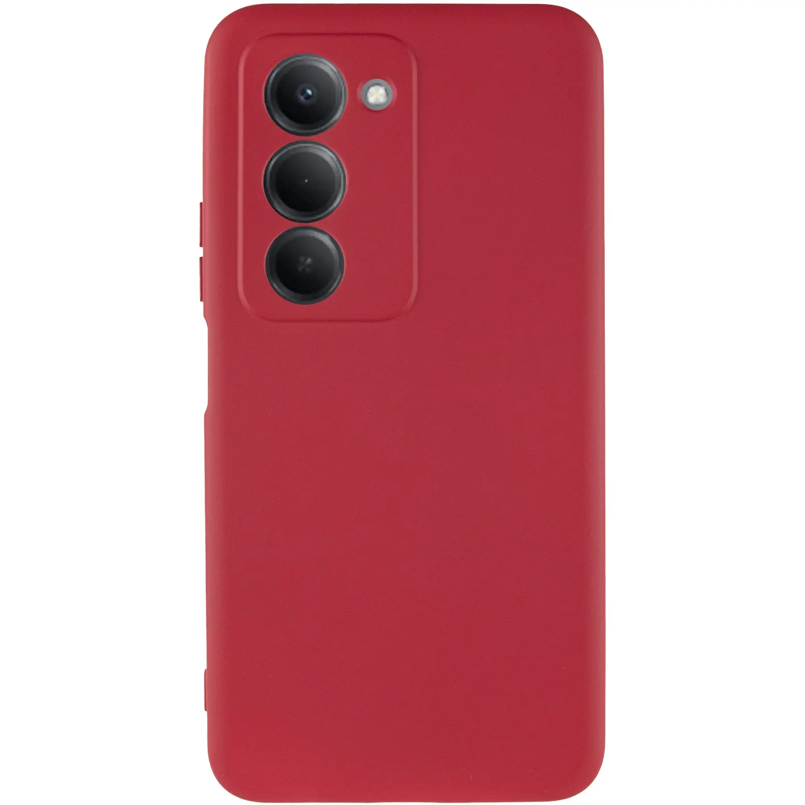 Чехол TPU GETMAN Liquid Silk Full Camera для Xiaomi Redmi 15 (EU), Красный / Dark Red 1, TPU, купить оптом с доставкой
