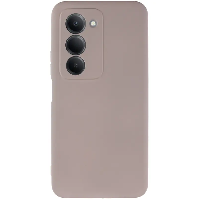 Чехол TPU GETMAN Liquid Silk Full Camera для Xiaomi Redmi 15 (EU), Серый / Lavender 1, TPU, купить оптом с доставкой