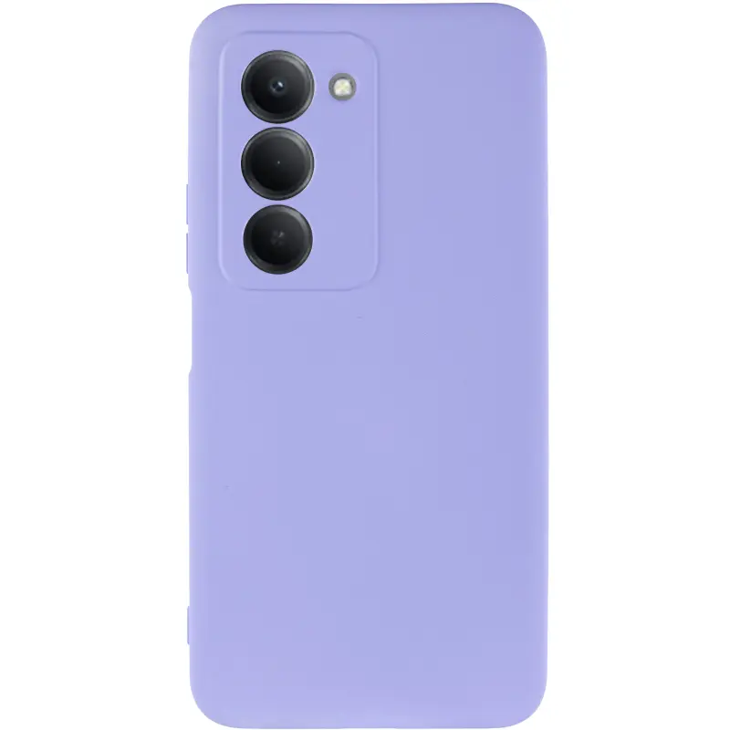 Чехол TPU GETMAN Liquid Silk Full Camera для Xiaomi Redmi 15 (EU), Сиреневый / Light purple 1, TPU, купить оптом с доставкой