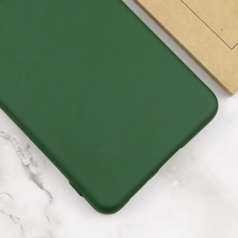 Чехол TPU GETMAN Liquid Silk Full Camera для Xiaomi Redmi Note 15 Pro+ 5G, Зеленый / Dark green 2, TPU, купить оптом с доставкой