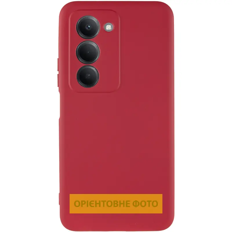 Чехол TPU GETMAN Liquid Silk Full Camera для Xiaomi Redmi 15 (Global), Красный / Dark Red 1, TPU, купить оптом с доставкой